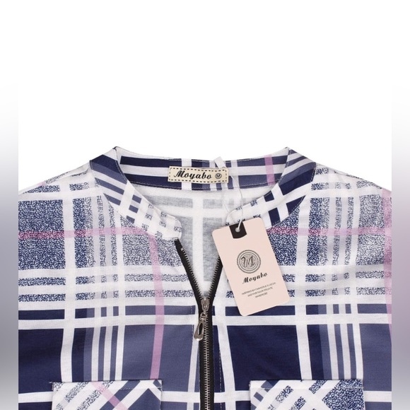 🔥 SALE Moyabo Overize Tops for Women,Retro Style Rolled Up 3/4 Sleeve Tunics - Picture 3 of 4